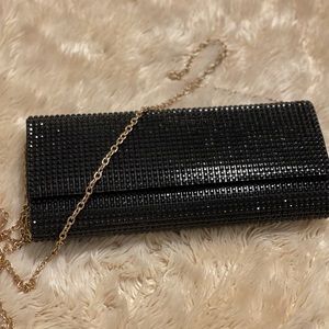 *New* black evening clutch
